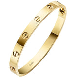 Cartier Love Bracelet Classic Model Two Functional Screws 18K Yellow Gold Bangle