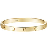 Cartier Love Bracelet Classic Model Two Functional Screws 18K Yellow Gold Bangle