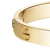 Cartier Love Bracelet Classic Model Two Functional Screws 18K Yellow Gold Bangle