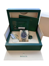 Rolex Datejust 36mm Stainless Steel Domed Bezel Oyster Blue Dial Watch 126200