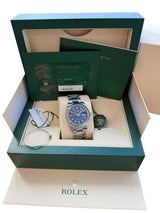 Rolex Datejust 36mm Stainless Steel Domed Bezel Oyster Blue Dial Watch 126200