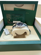 Rolex Datejust 36mm Stainless Steel Domed Bezel Oyster Blue Dial Watch 126200