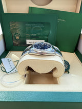 Rolex Datejust 36mm Stainless Steel Domed Bezel Oyster Blue Dial Watch 126200