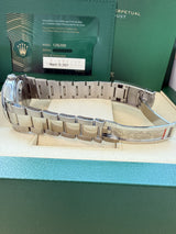 Rolex Datejust 36mm Stainless Steel Domed Bezel Oyster Blue Dial Watch 126200