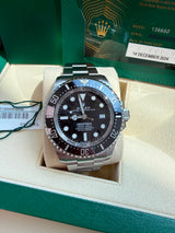 Rolex Sea-Dweller Deepsea 44mm Stainless Steel Black Dial Oyster Watch 136660
