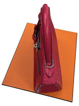 Hermès Kelly Retourne 25 Framboise Matte Alligator Leather Palladium Hardware