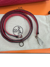 Hermès Kelly Retourne 25 Framboise Matte Alligator Leather Palladium Hardware