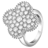 Van Cleef & Arpels Magic Alhambra 1.06ct Round Cut Diamond Ring 18K White Gold
