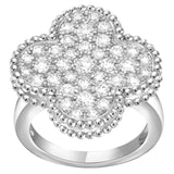 Van Cleef & Arpels Magic Alhambra 1.06ct Round Cut Diamond Ring 18K White Gold