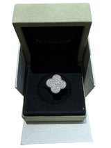 Van Cleef & Arpels Magic Alhambra 1.06ct Round Cut Diamond Ring 18K White Gold