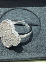 Van Cleef & Arpels Magic Alhambra 1.06ct Round Cut Diamond Ring 18K White Gold