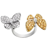 Van Cleef & Arpels Two Butterfly Between the Finger Sapphire Diamond Ring