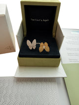 Van Cleef & Arpels Two Butterfly Between the Finger Sapphire Diamond Ring