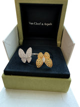 Van Cleef & Arpels Two Butterfly Between the Finger Sapphire Diamond Ring