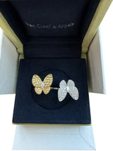 Van Cleef & Arpels Two Butterfly Between the Finger Sapphire Diamond Ring