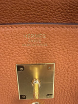 Hermès Birkin 30 Orange Togo Leather With Gold Hardware