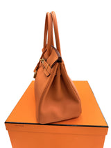 Hermès Birkin 30 Orange Togo Leather With Gold Hardware