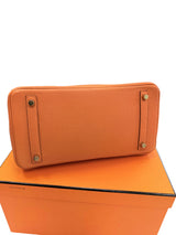 Hermès Birkin 30 Orange Togo Leather With Gold Hardware
