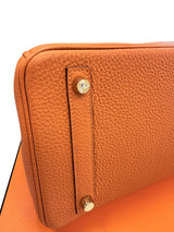 Hermès Birkin 30 Orange Togo Leather With Gold Hardware