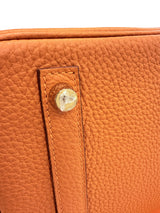 Hermès Birkin 30 Orange Togo Leather With Gold Hardware