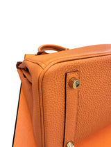 Hermès Birkin 30 Orange Togo Leather With Gold Hardware