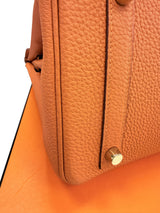 Hermès Birkin 30 Orange Togo Leather With Gold Hardware