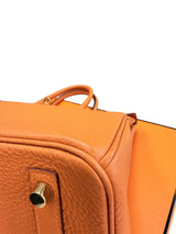 Hermès Birkin 30 Orange Togo Leather With Gold Hardware