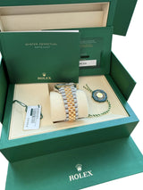 Rolex Datejust 36mm Yellow Gold Steel Champagne Index Dial Jubilee Watch 126233