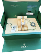 Rolex Datejust 36mm Yellow Gold Steel Champagne Index Dial Jubilee Watch 126233