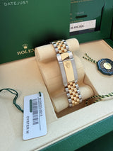 Rolex Datejust 36mm Yellow Gold Steel Champagne Index Dial Jubilee Watch 126233