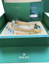 Rolex Datejust 36mm Yellow Gold Steel Champagne Index Dial Jubilee Watch 126233