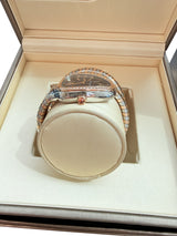 Bulgari Serpenti Tubogas 18K Rose Gold Double Spiral Black Dial Watch 102099