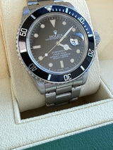 Rolex Submariner Date 40mm Black Dial Stainless Steel Automatic Men Watch 168000