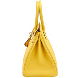 Hermès Birkin 30 Jaune De Naples Epsom Leather With Palladium Hardware
