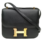 Hermes Constance 24 Epsom Leather 89 Noir Cross Body Shoulder Bag