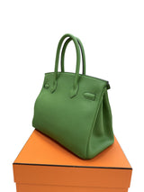 Hermes Birkin 30 Vert Yucca Togo Leather With Gold Hardware