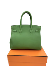 Hermes Birkin 30 Vert Yucca Togo Leather With Gold Hardware