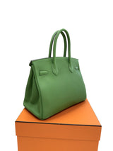Hermes Birkin 30 Vert Yucca Togo Leather With Gold Hardware