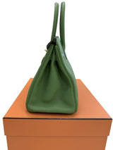 Hermes Birkin 30 Vert Yucca Togo Leather With Gold Hardware