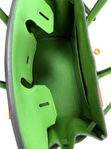 Hermes Birkin 30 Vert Yucca Togo Leather With Gold Hardware