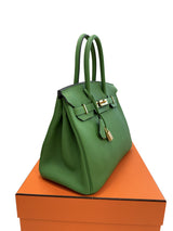 Hermes Birkin 30 Vert Yucca Togo Leather With Gold Hardware