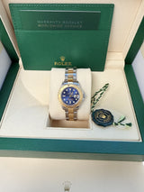 Rolex Yacht-Master 29mm Steel Yellow Gold Blue Dial Oyster Watch 169623