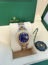 Rolex Yacht-Master 29mm Steel Yellow Gold Blue Dial Oyster Watch 169623