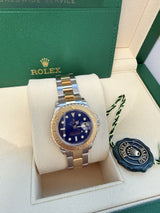 Rolex Yacht-Master 29mm Steel Yellow Gold Blue Dial Oyster Watch 169623
