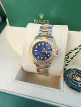 Rolex Yacht-Master 29mm Steel Yellow Gold Blue Dial Oyster Watch 169623