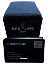 Breitling Duograph Premier B15 Duograph Black Dial Rose Gold Mens Watch RB1510