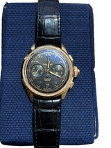 Breitling Duograph Premier B15 Duograph Black Dial Rose Gold Mens Watch RB1510