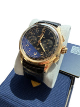 Breitling Duograph Premier B15 Duograph Black Dial Rose Gold Mens Watch RB1510