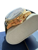 Breitling Duograph Premier B15 Duograph Black Dial Rose Gold Mens Watch RB1510