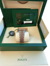 Rolex Datejust 41mm Two-Tone Rose Gold Steel Fluted Bezel Jubliee Watch 126331